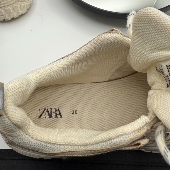 Zara Beige and Gray Athletic Sneakers - Picture 8 of 9